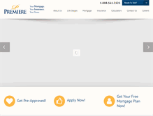 Tablet Screenshot of choosepremiere.com